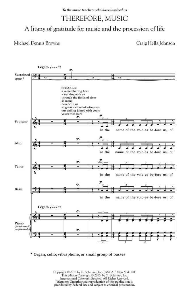 Therefore, Music