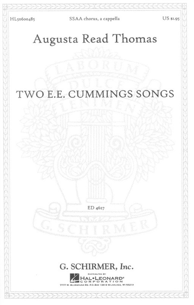 Two E,E, Cummings Songs