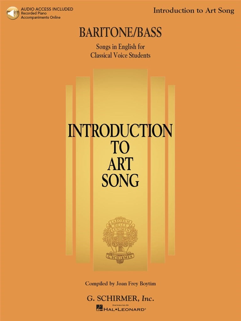Introduction to Art Song for Baritone or Bass
