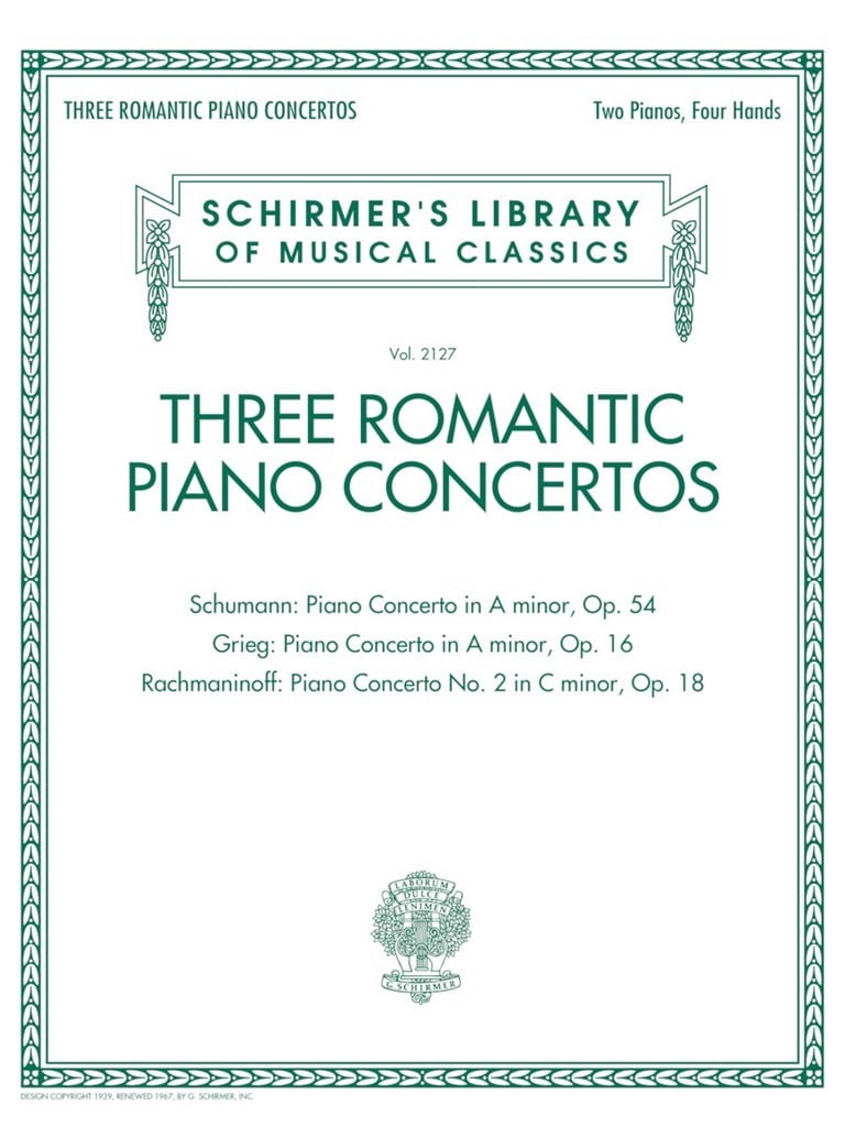 Three Romantic Piano Concertos