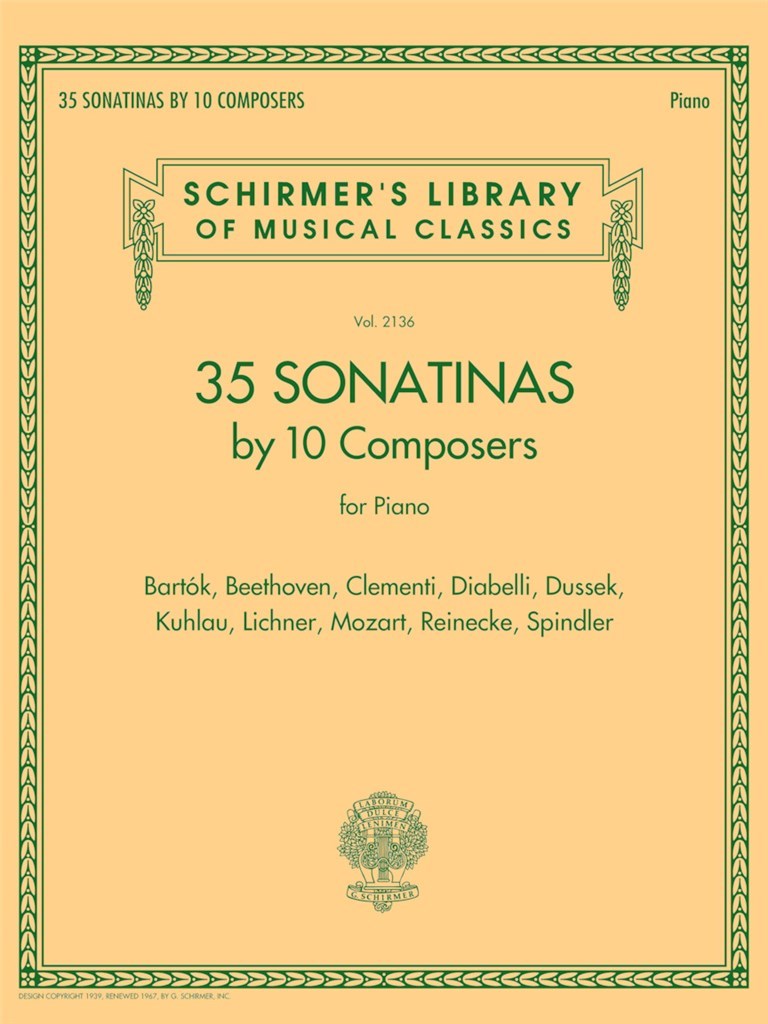 35 Sonatinas by 10 Composers