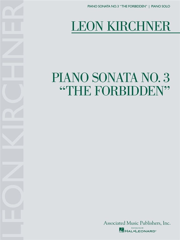 Piano Sonata No. 3 the Forbidden - Piano Solo