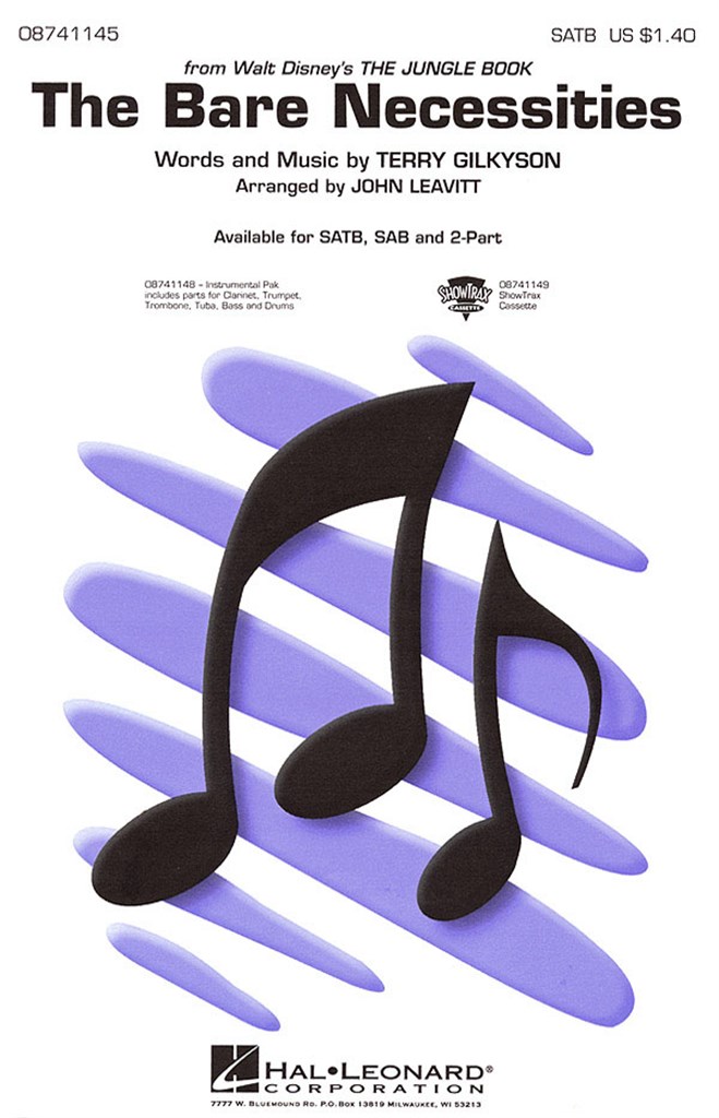 The Bare Necessities (SATB/Piano)