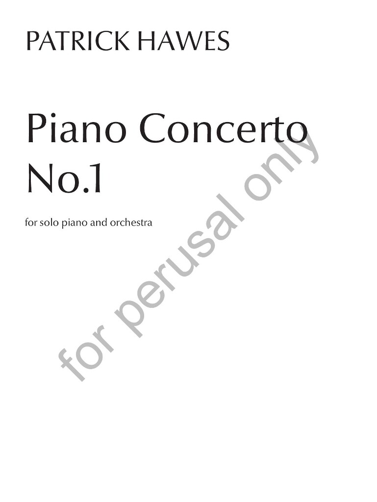 Piano Concerto No. 1