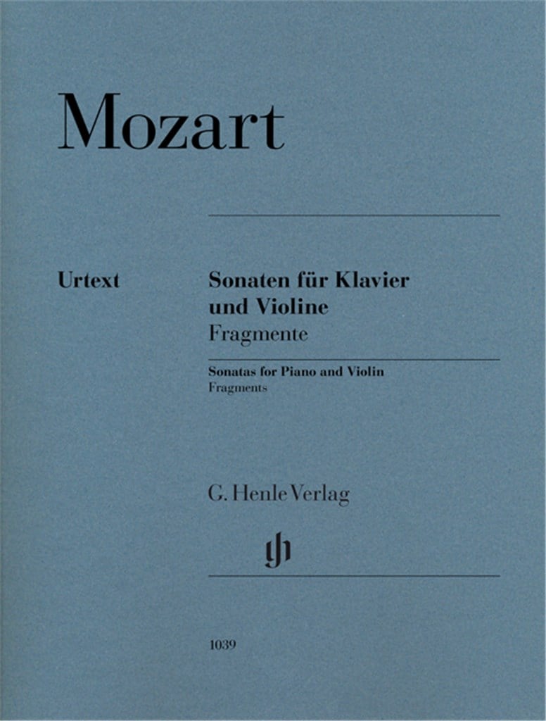 Sonaten für Klavier und Violine, Fragmente