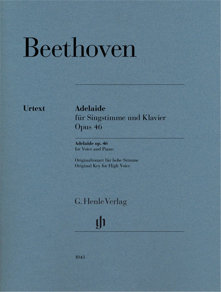 Adelaide für Singstimme und Klavier Opus 46