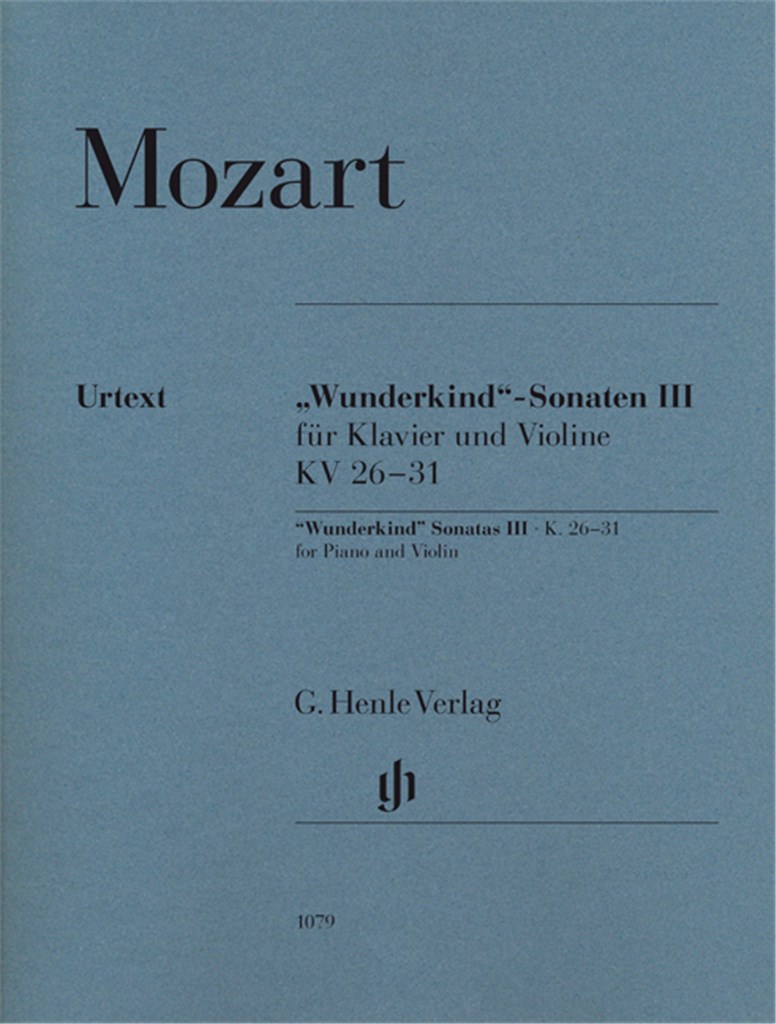 Wunderkind-Sonaten III KV 26-31