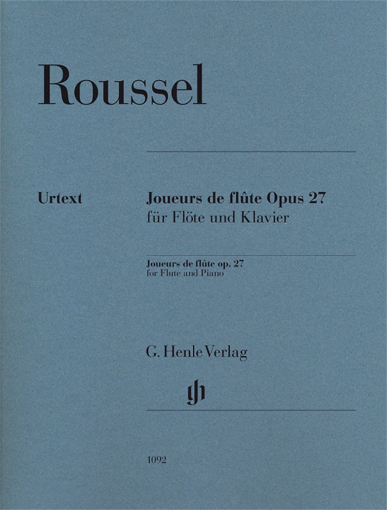 Joueurs de flûte, Opus 27 für Flöte und Klavier