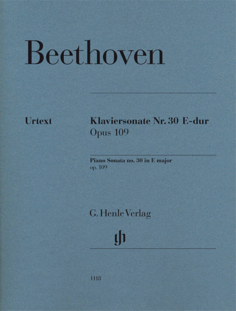 Piano Sonata no. 30 in E major op. 109