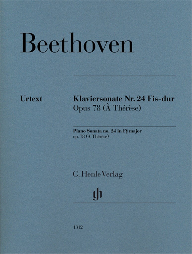 Piano Sonata no. 24 in F sharp major op. 78