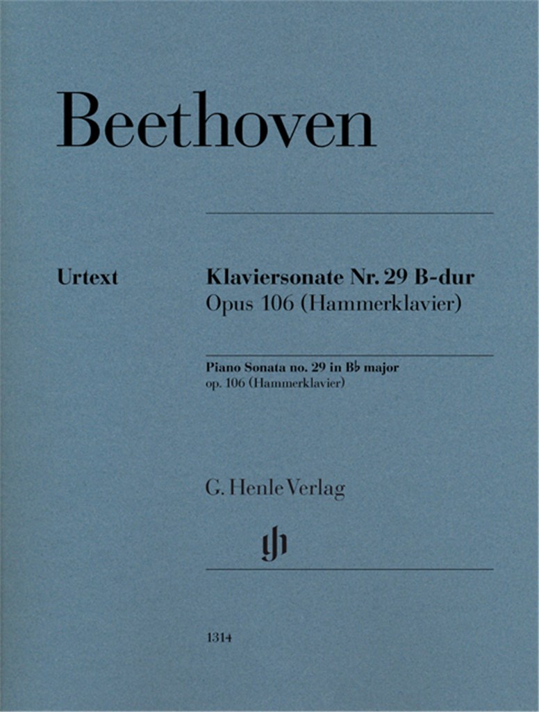 Piano Sonata no. 29 in B flat major op. 106