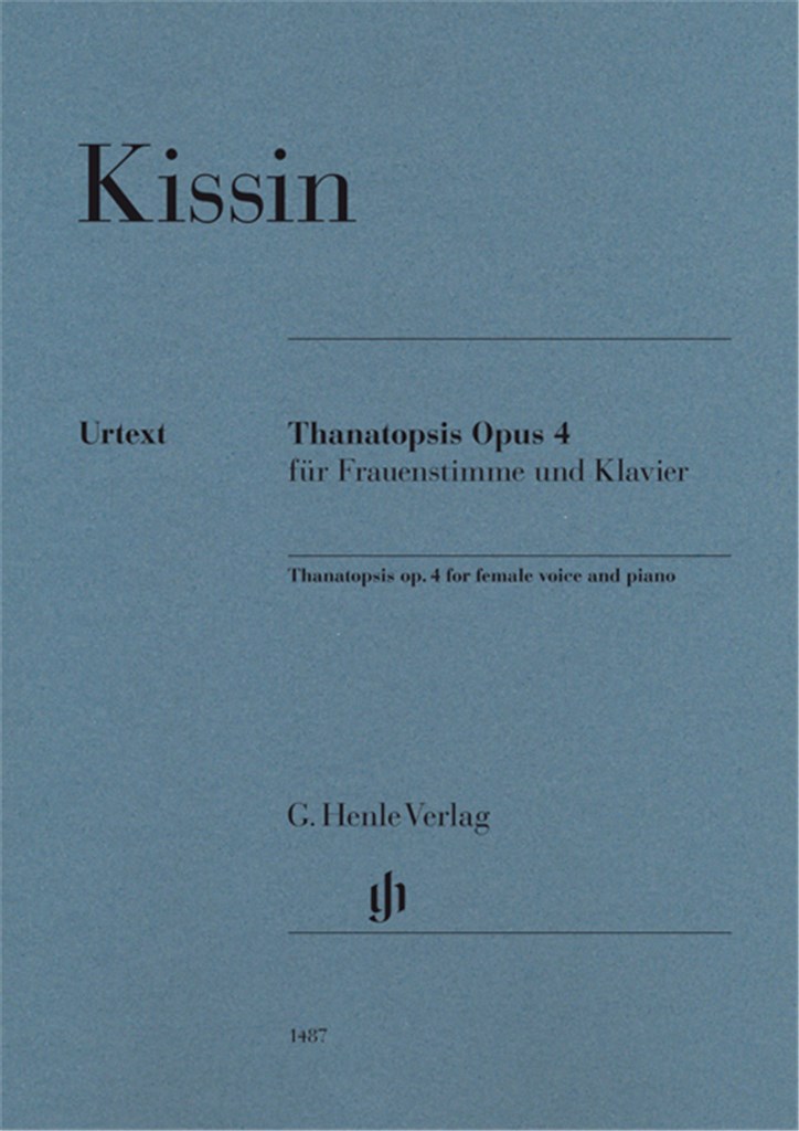 Thanatopsis op. 4 für Frauenstimme und Klavier