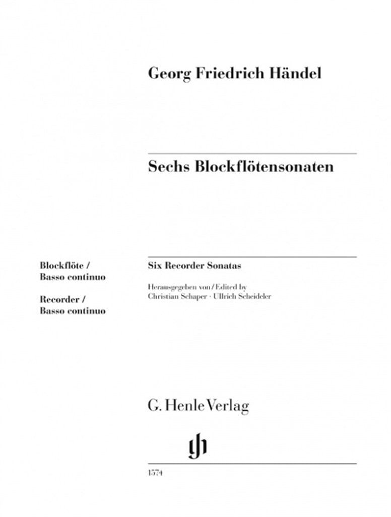 Six Recorder Sonatas