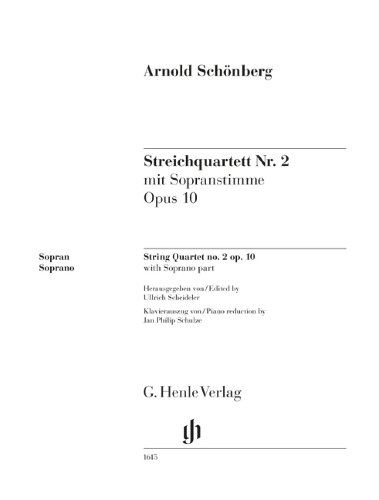 Streichquartett Nr. 2 op. 10 mit Sopranstimme