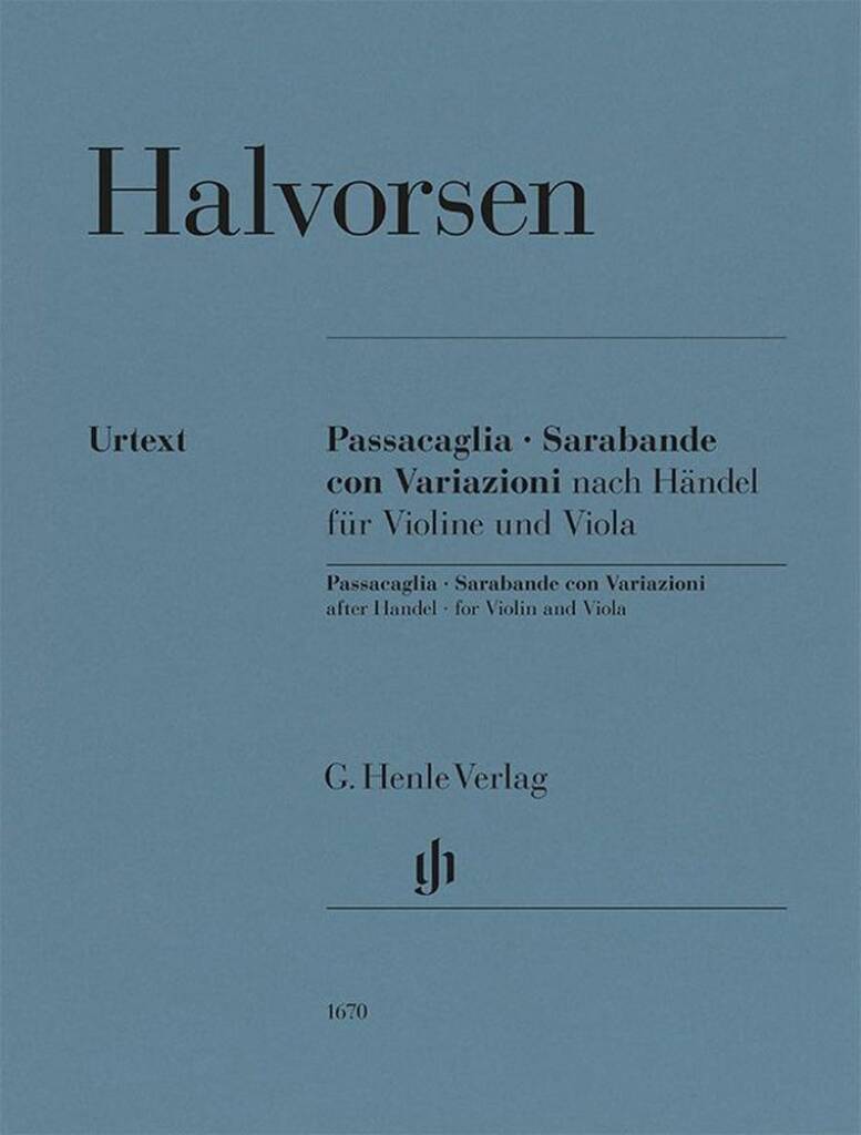 Passacaglia, Sarabande con Variazioni nach Händel