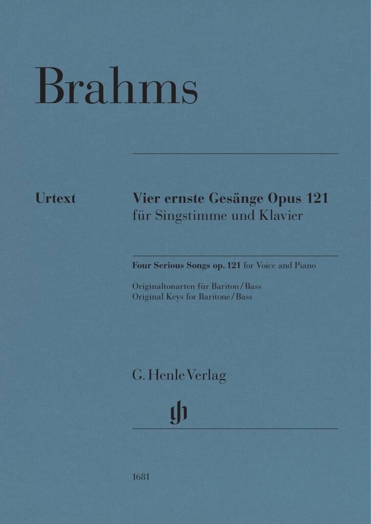 Four Serious Songs op. 121