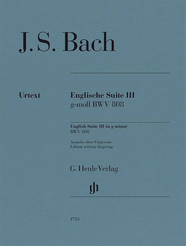 Englische Suiten BWV 806-811 - Without Fingering