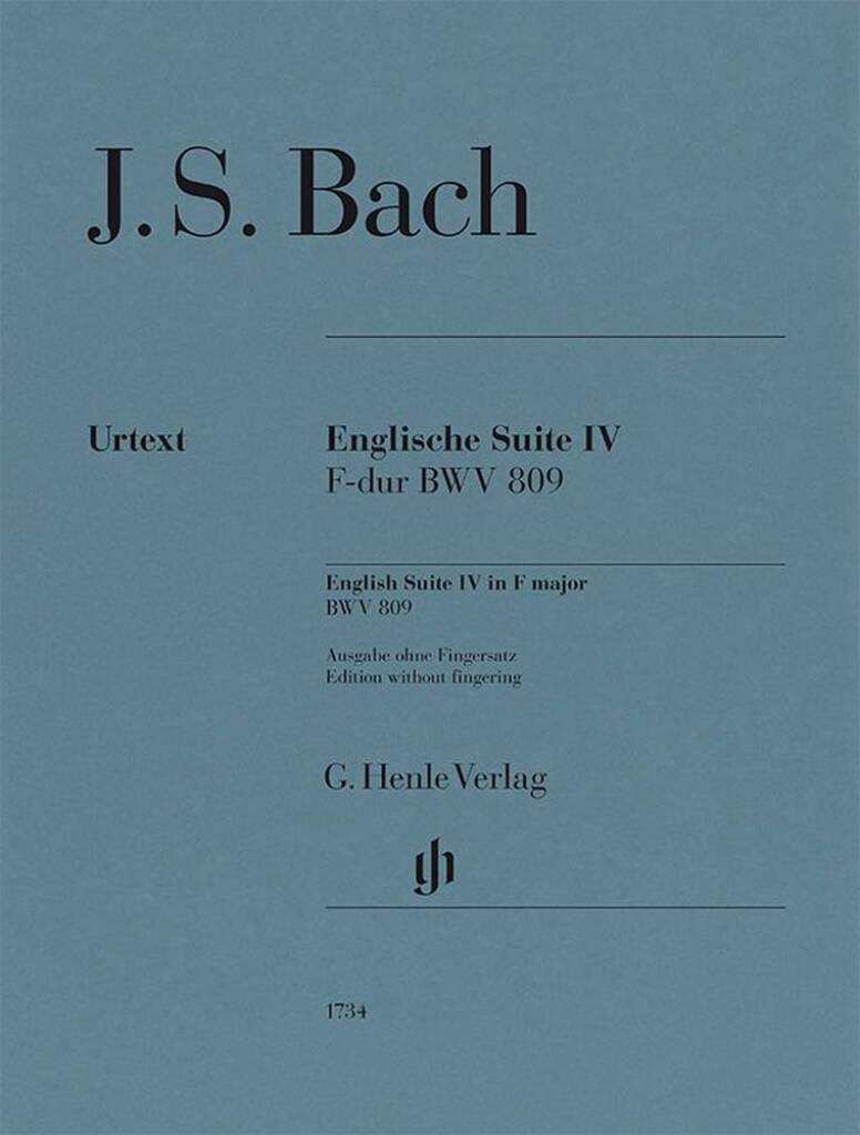 Englische Suiten BWV 806-811 - Without Fingering