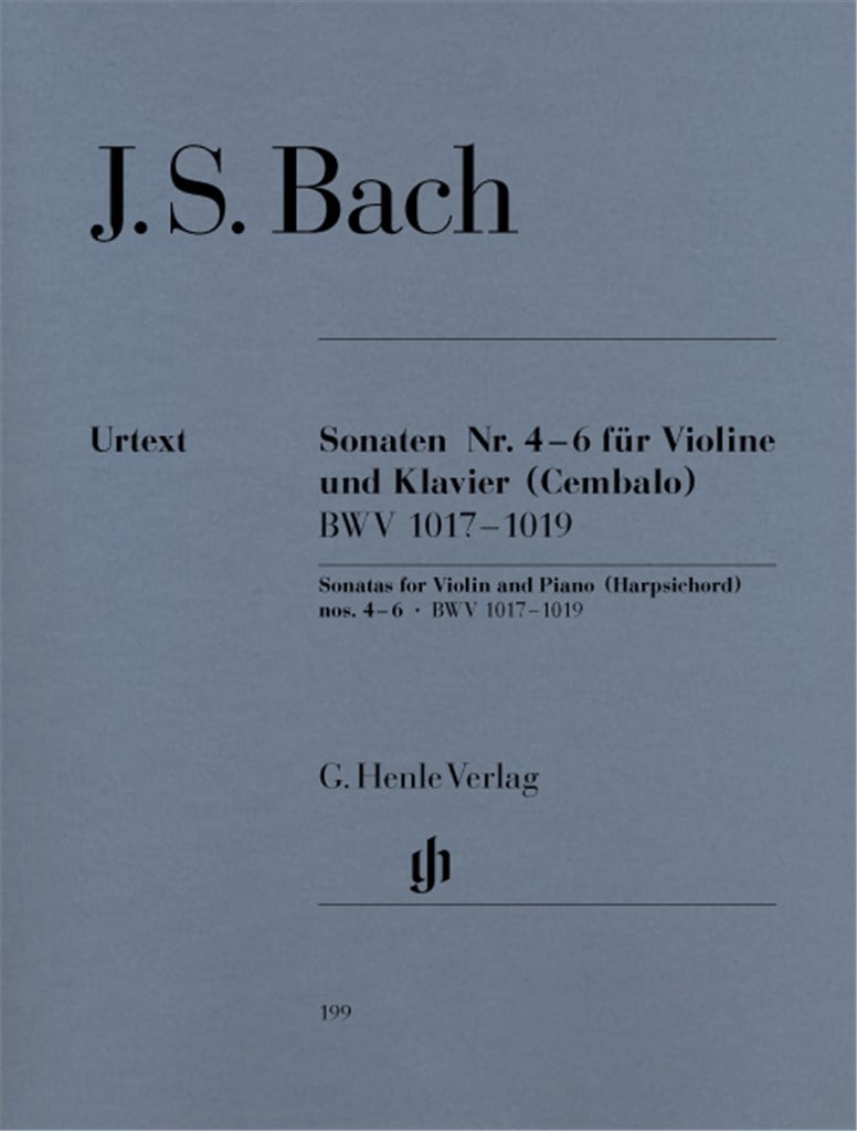 Sonaten 4 - 6 für Violine und Klavier (Cembalo)