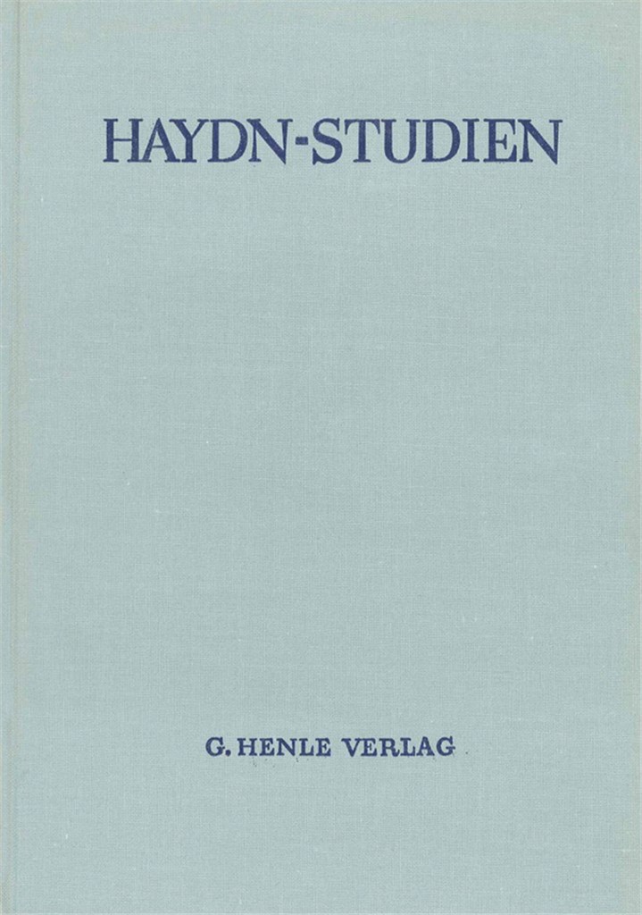 Haydn-Studien Einb.-Decke 1