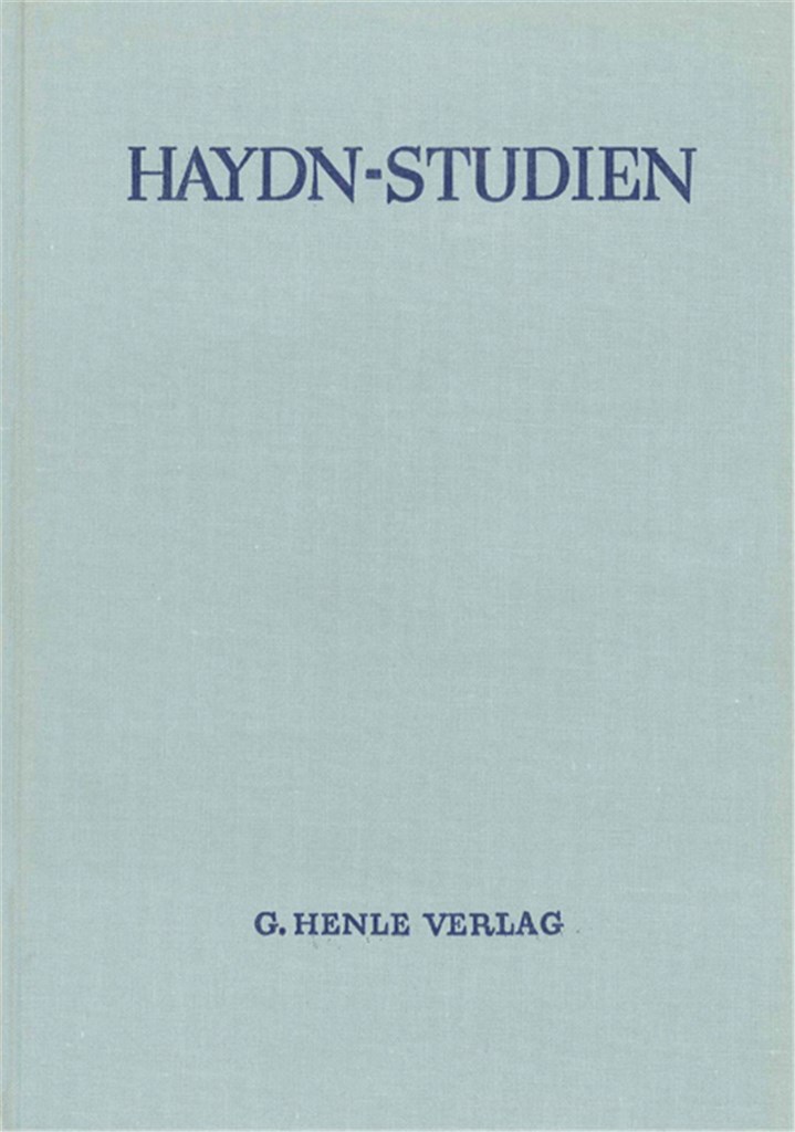 Haydn-Studien Einb.-Decke 3