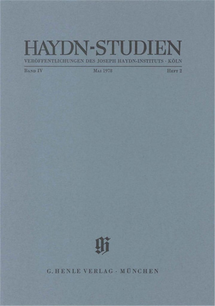 Haydn-Studien Bd. 4 Heft 2