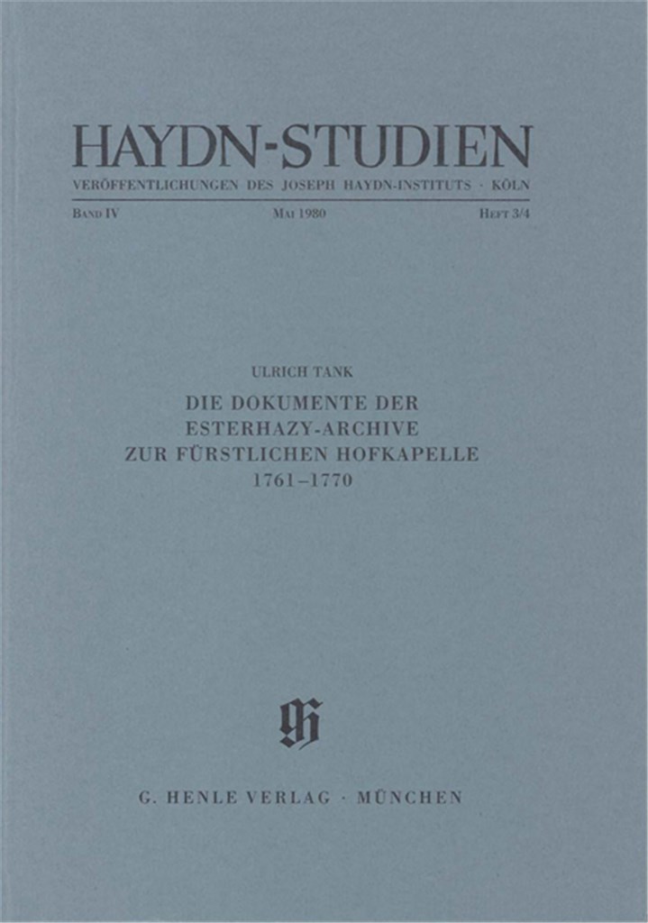 Haydn-Studien Bd. 4 Heft 3/4