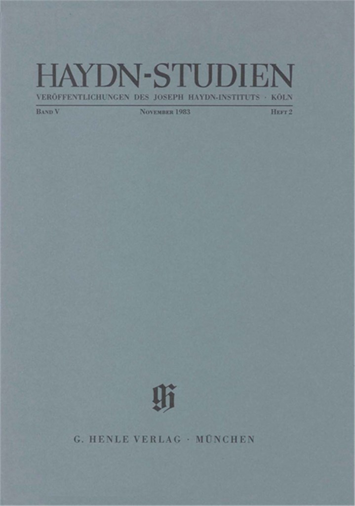 Haydn-Studien Bd. 5 Heft 2