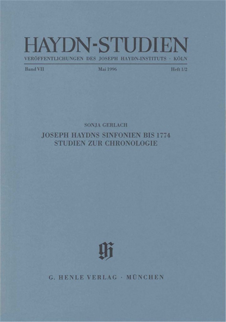 Haydn-Studien Bd.7 Heft 1/2