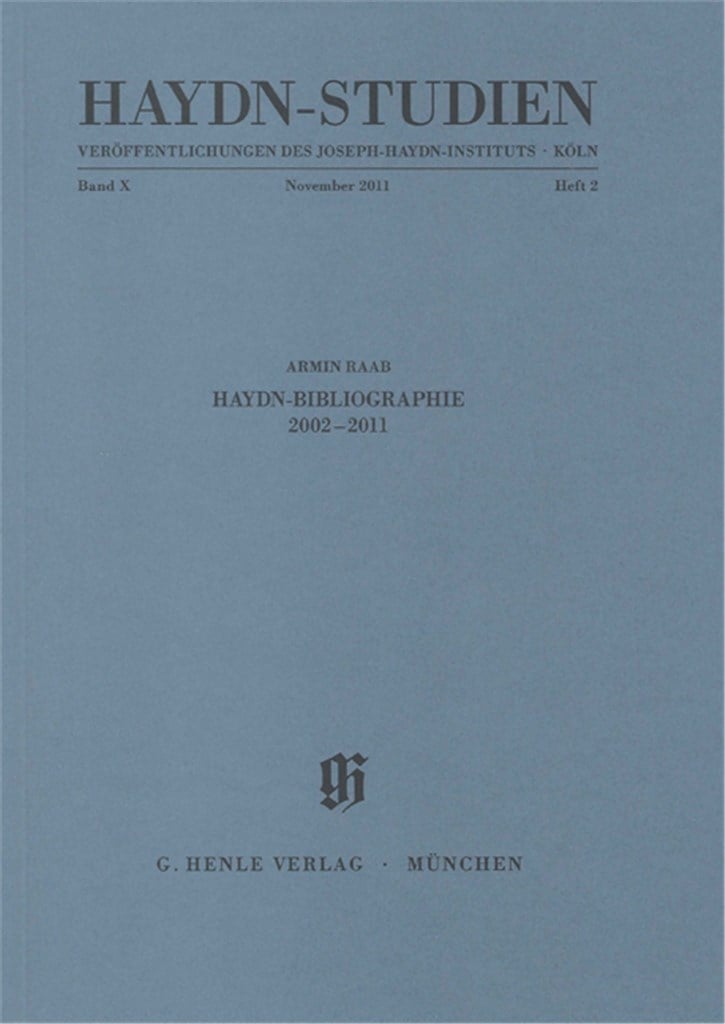 Haydn Studien Band 10 Heft 2