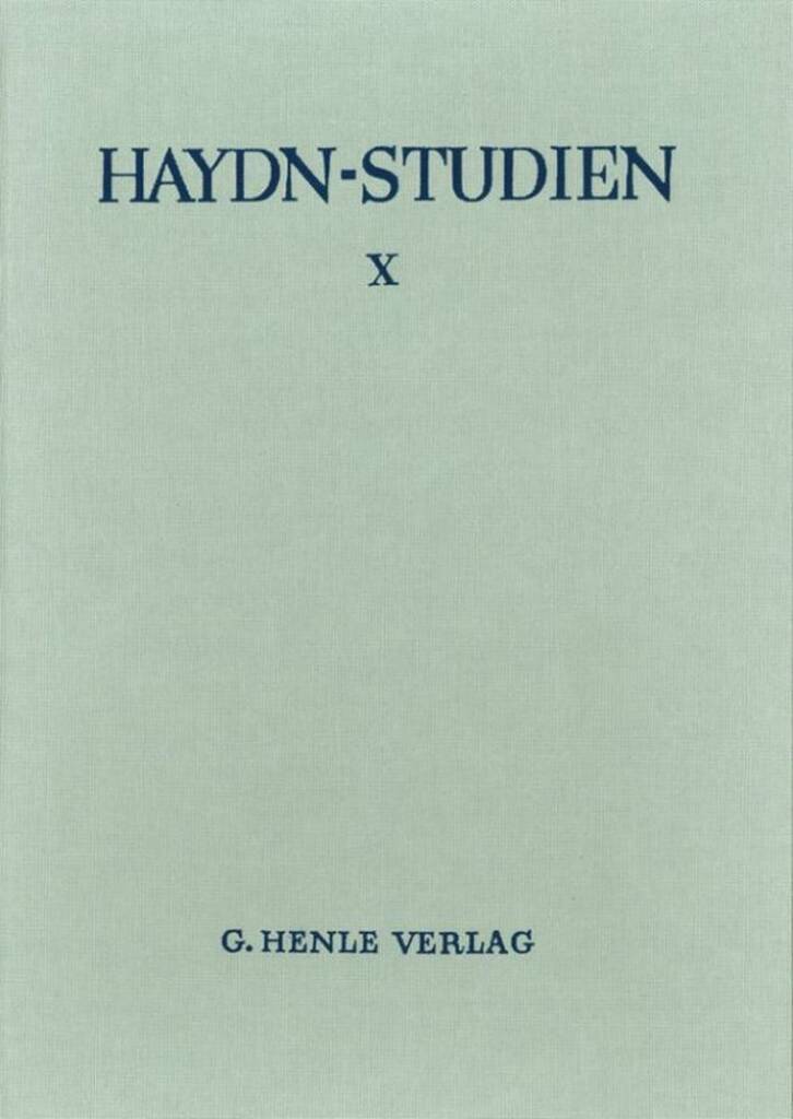 Haydn Studies 10 Cover