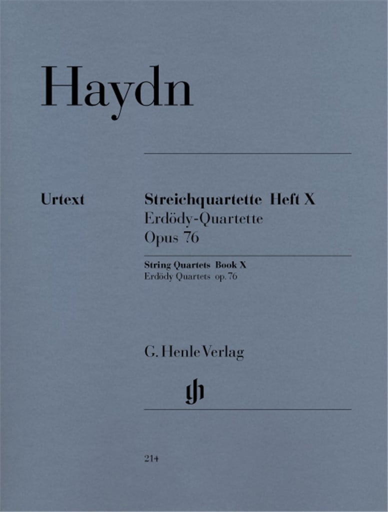 Streichquartette Heft X op. 76 Nr. 1-6