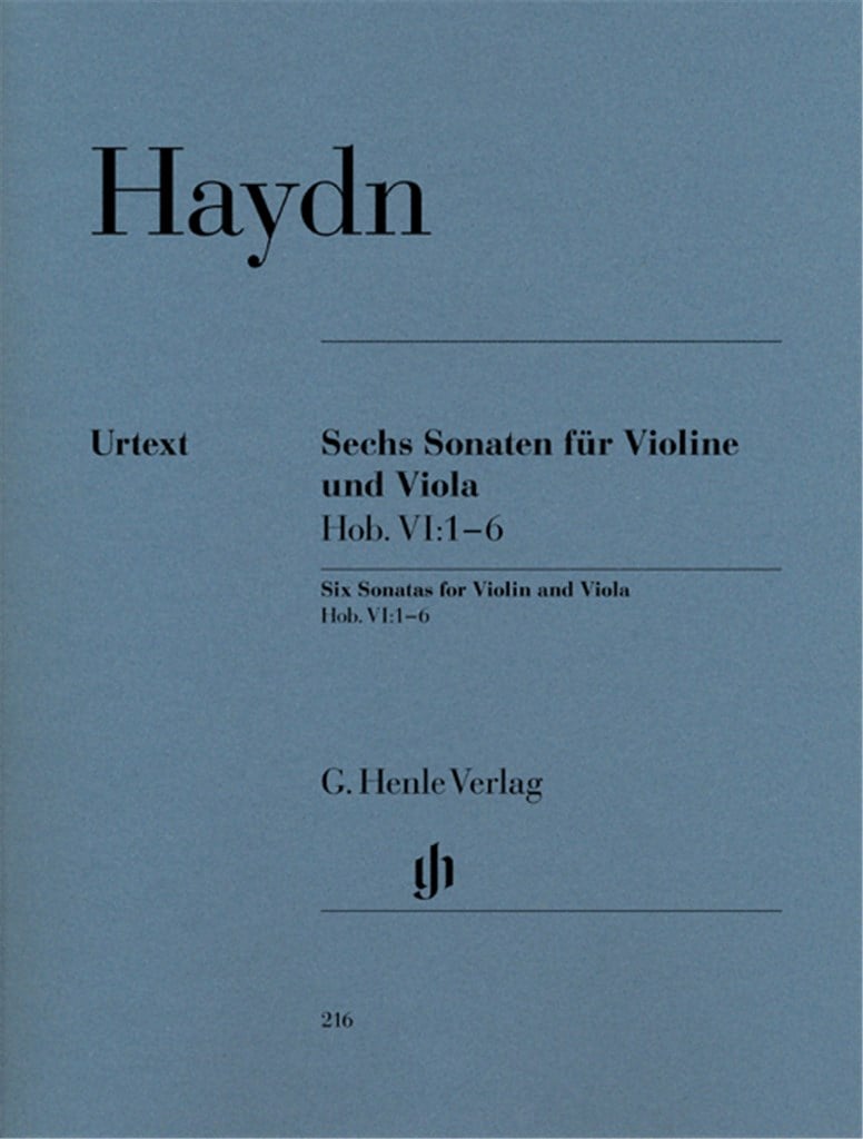 Sechs Sonaten Hob. VI:1–6