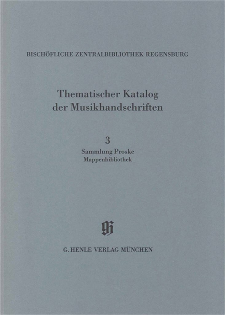 Sammlung Proske, Mappenbibliothek