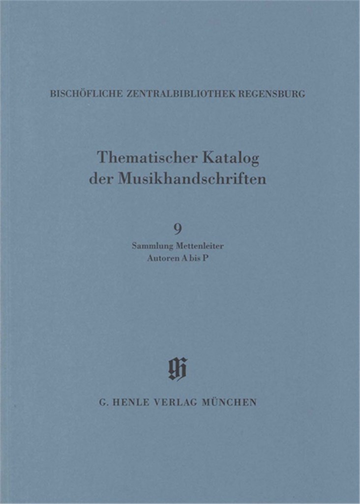 KBM 14/9 Sammlung Mettenleiter, Autoren A bis P