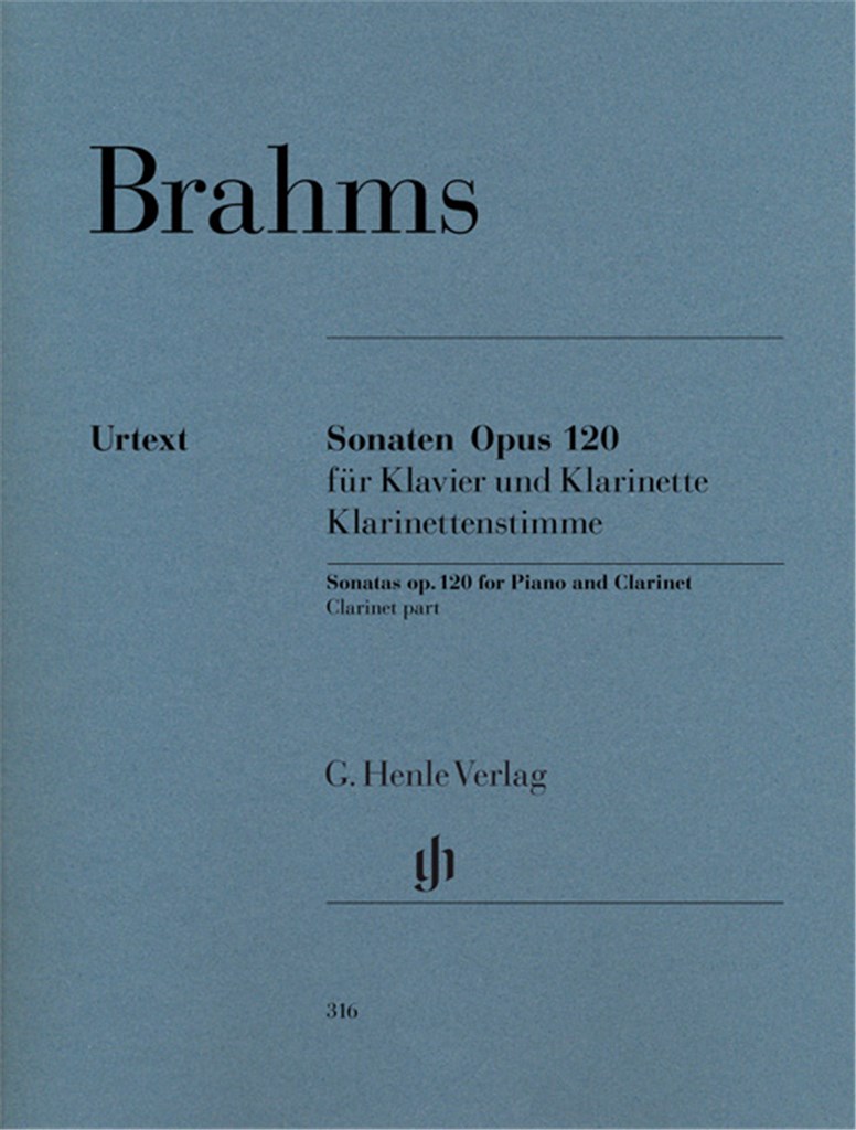 Sonate Opus 120/1 und 2 Klarinettestimme