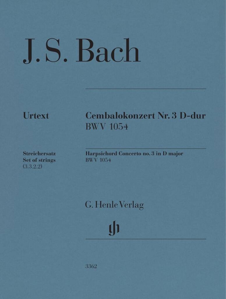 Harpsichord Concerto no. 3 D major BWV 1054