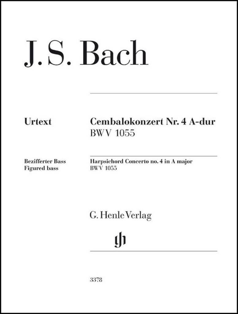 Cembalokonzert Nr. 4 A-dur - BWV 1055