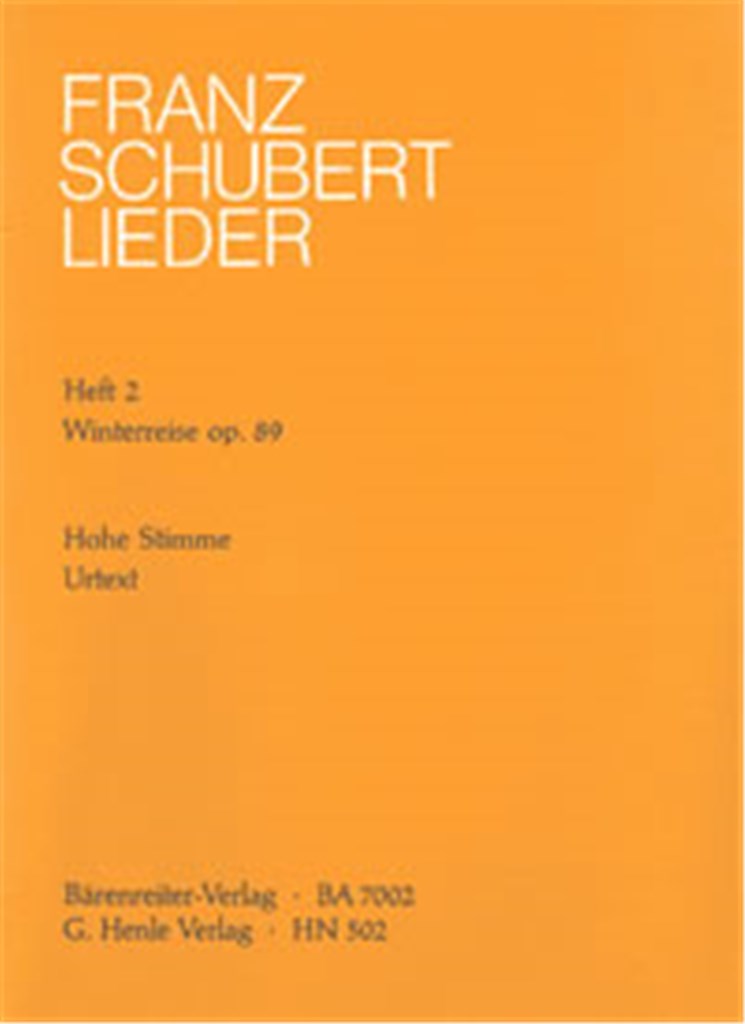 Winterreise Opus 89 High Voice