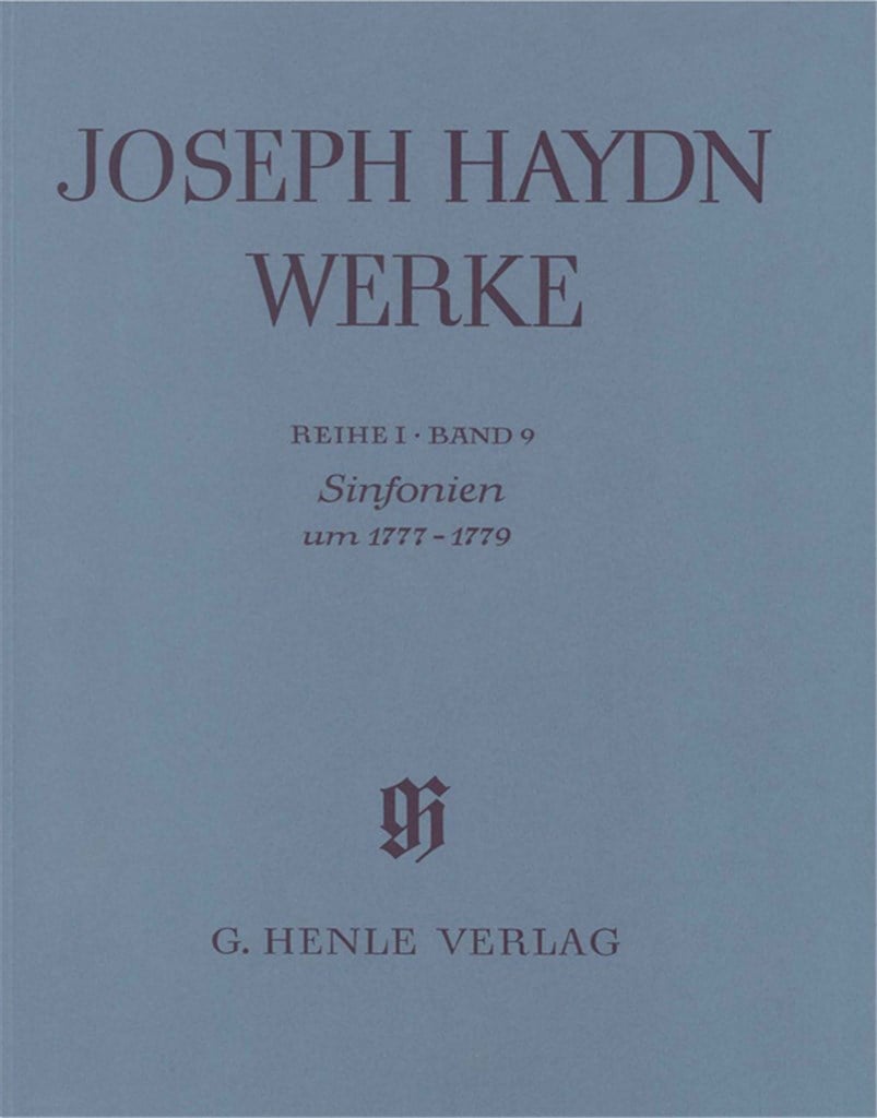 Sinfonien um 1777-1779 (mit Kritischem Bericht)