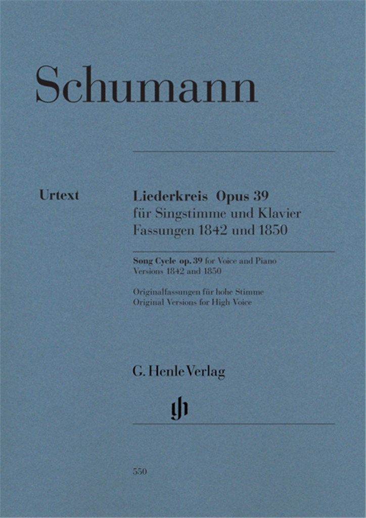 Liederkreis Op 39 Fassungen 1842 Und 1850