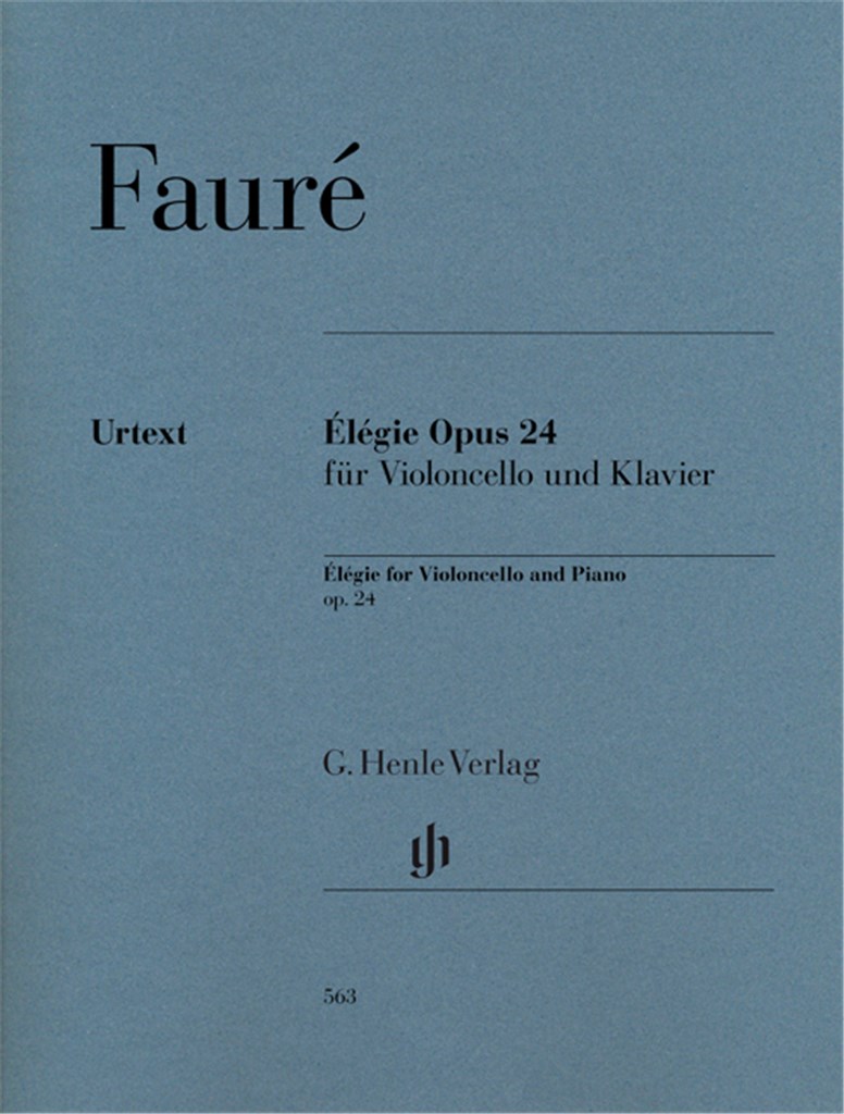 Élégie Opus 24 für Violoncello und Klavier