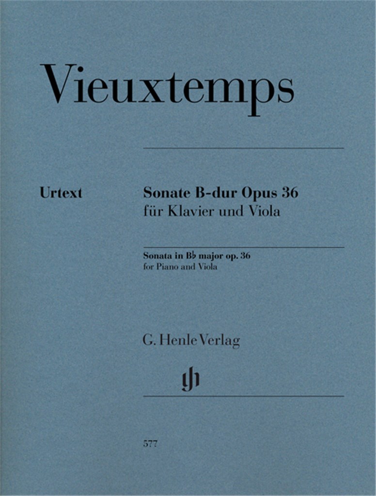 Sonate B-dur Opus 36 für Klavier und Viola