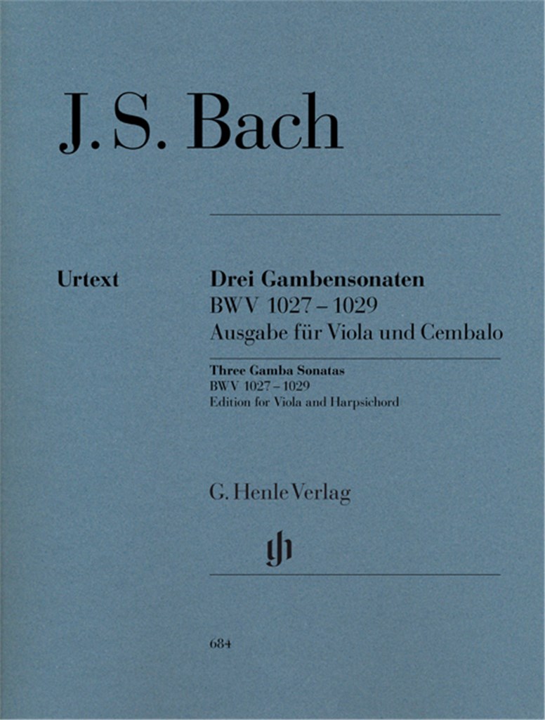 3 Gambensonaten BWV1027-1029