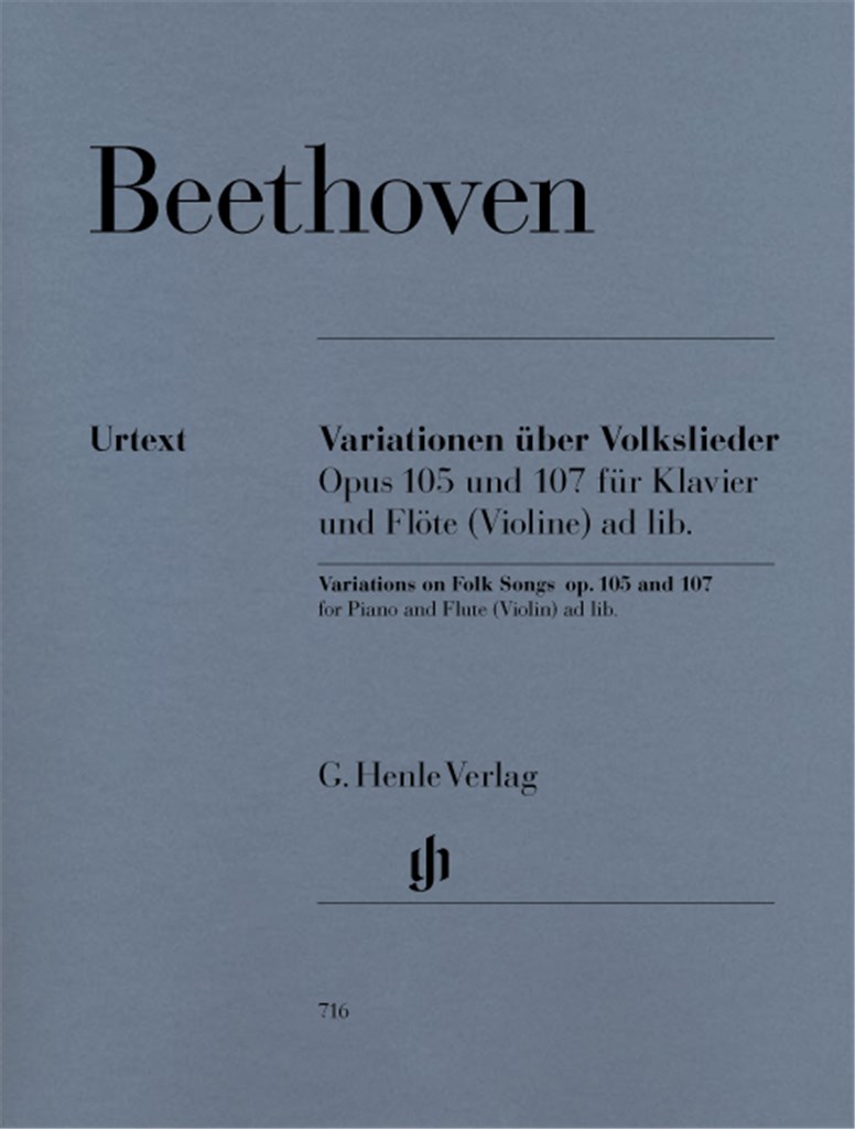 Variationen Über Volkslieder Opus 105 Und 107