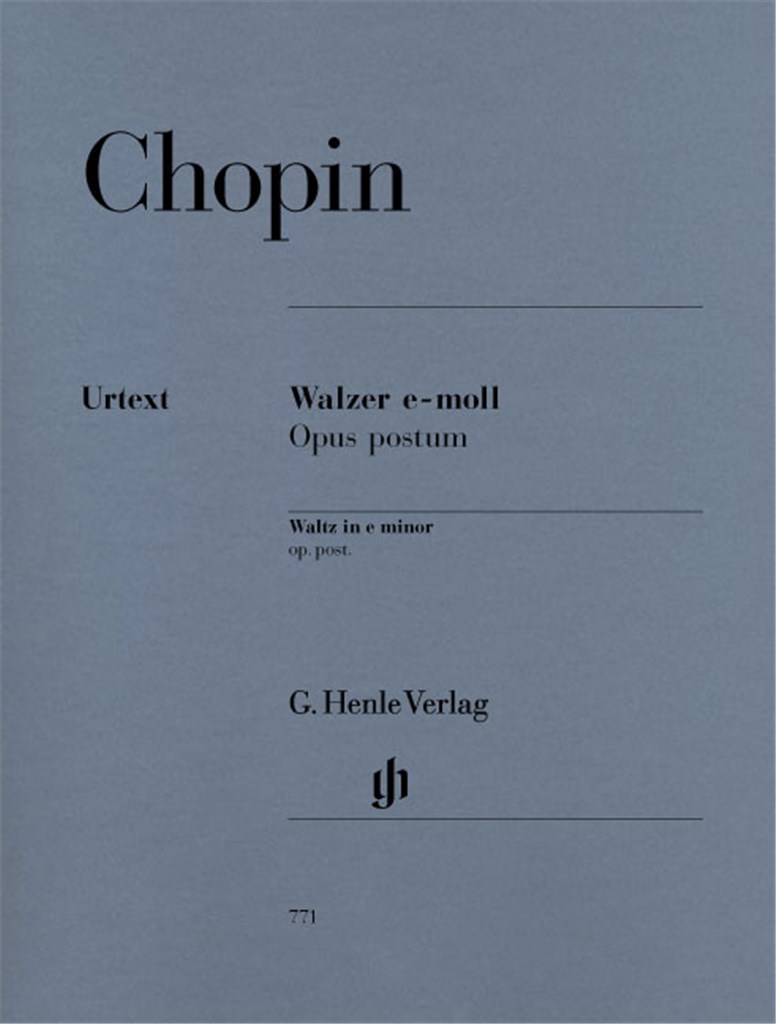 Waltz in E minor Opus posthume