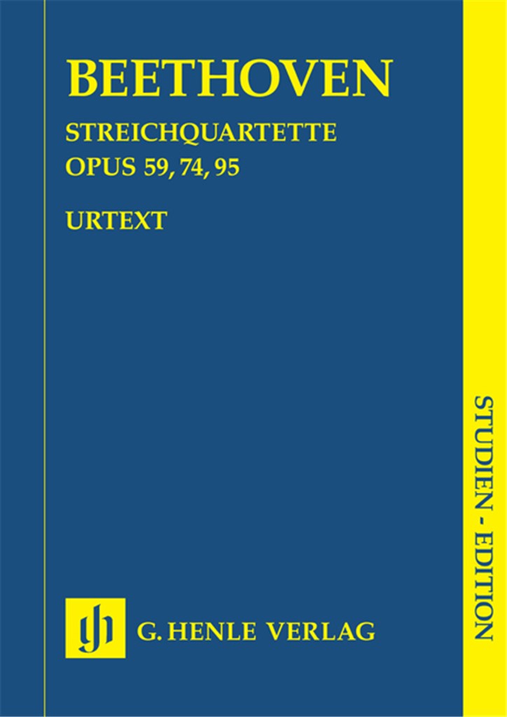 Streichquartette Op. 59, Op.74, Op 95