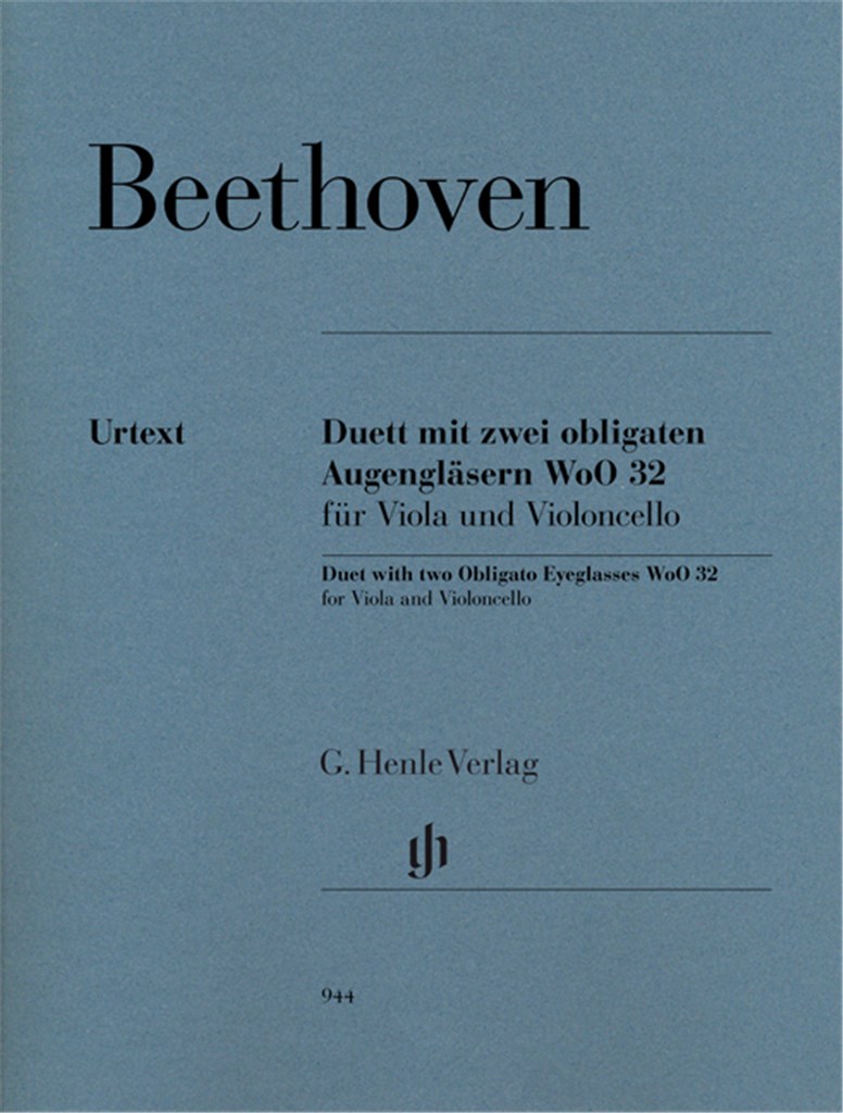 Duett Mit 2 Obligaten Augenglasern Fur Viola Und