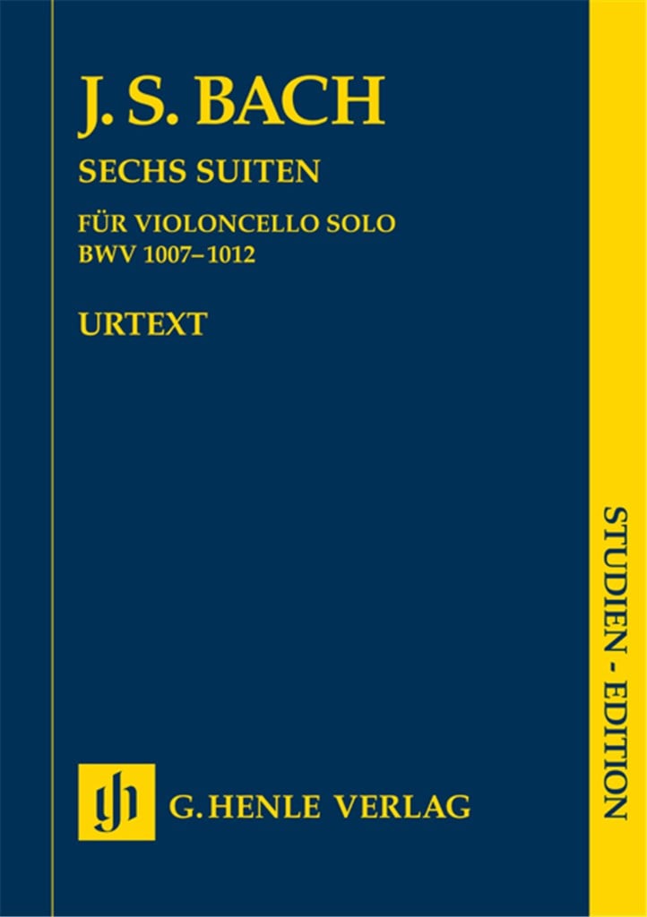 Sechs Suiten Fur Violoncello Solo Bwv 1007 1012