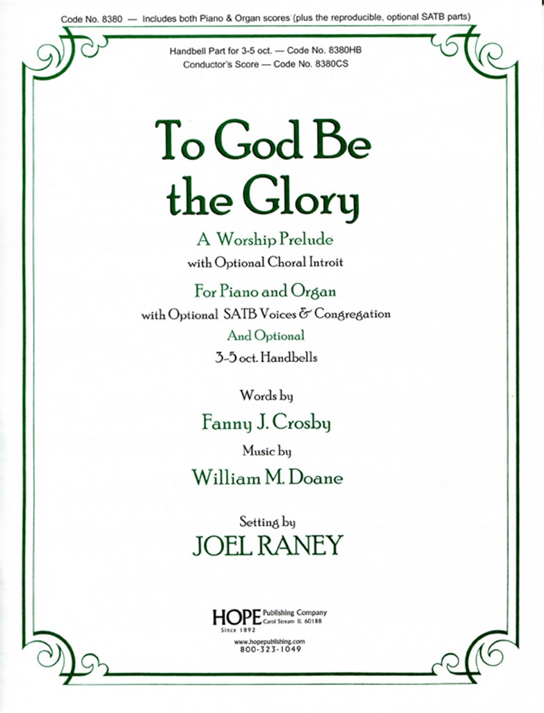 To God Be the Glory